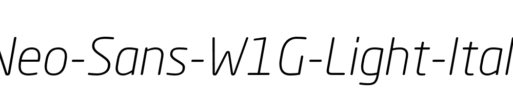 Neo-Sans-W1G-Light-Italic