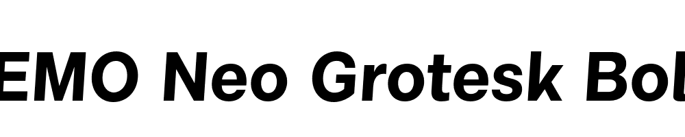 FSP DEMO Neo Grotesk Bold Italic