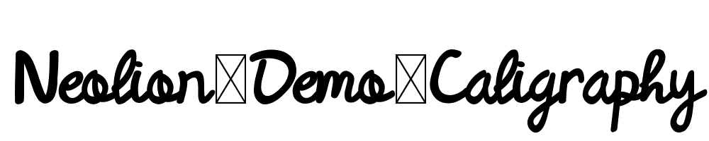 Neolion-Demo-Caligraphy