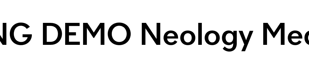  DEMO Neology Medium Regular