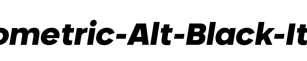 Neometric-Alt-Black-Italic