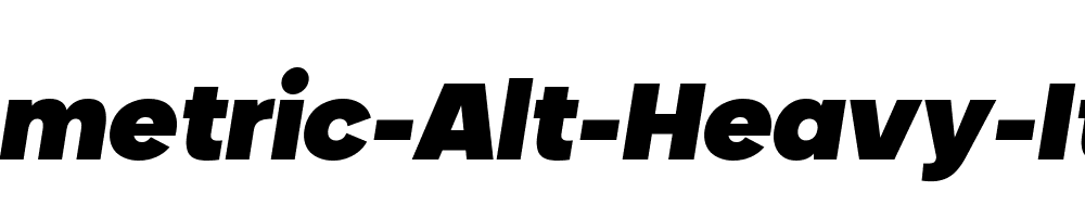 Neometric-Alt-Heavy-Italic