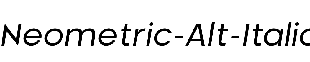 Neometric-Alt-Italic