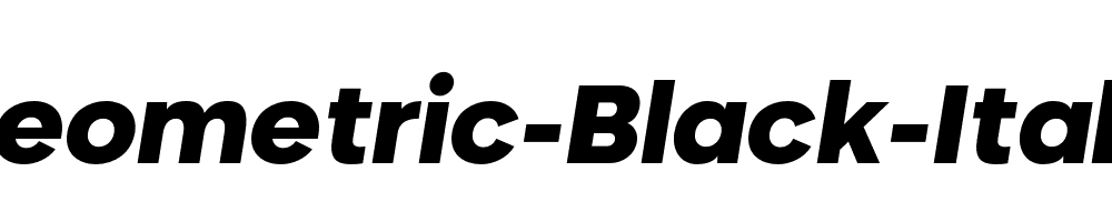 Neometric-Black-Italic