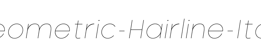 Neometric-Hairline-Italic