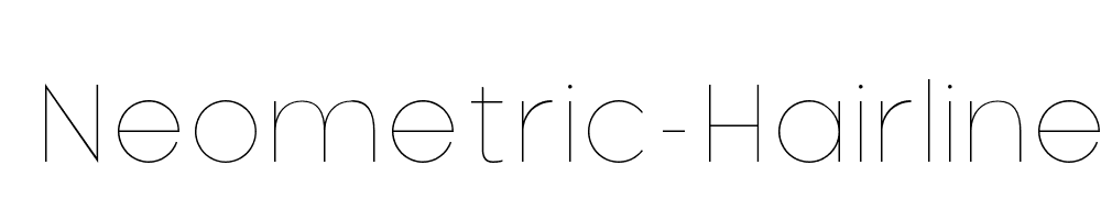 Neometric-Hairline