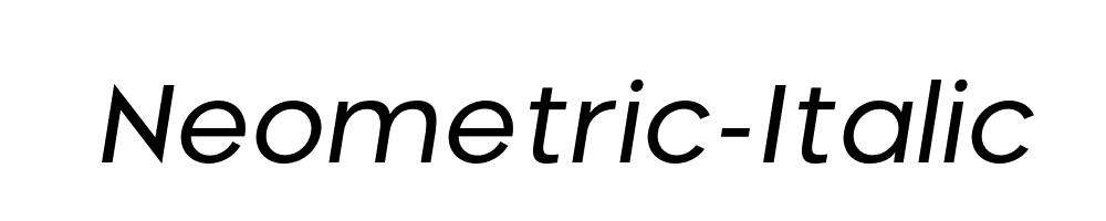 Neometric-Italic