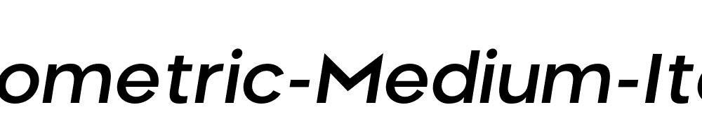 Neometric-Medium-Italic