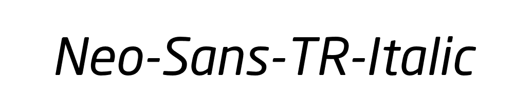 Neo-Sans-TR-Italic