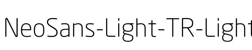 NeoSans-Light-TR-Light