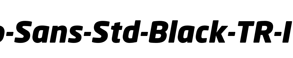 Neo-Sans-Std-Black-TR-Italic