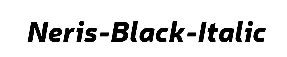 Neris-Black-Italic