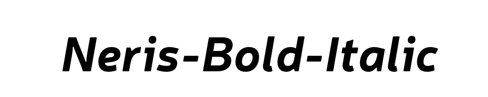 Neris-Bold-Italic