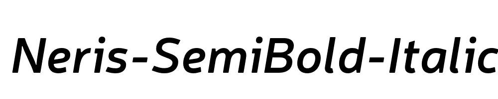 Neris-SemiBold-Italic