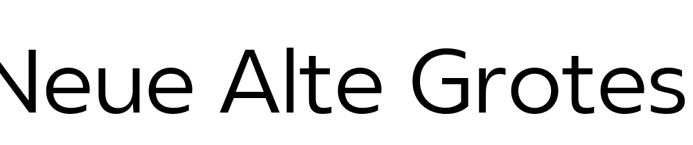 Neue Alte Grotesk