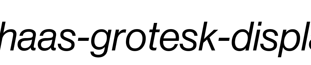 Neue Haas Grotesk Display Pro