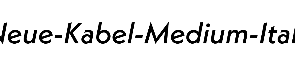 Neue-Kabel-Medium-Italic