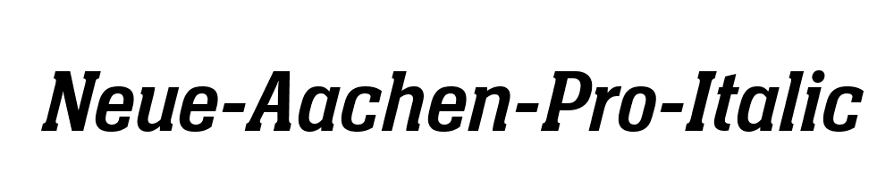 Neue-Aachen-Pro-Italic