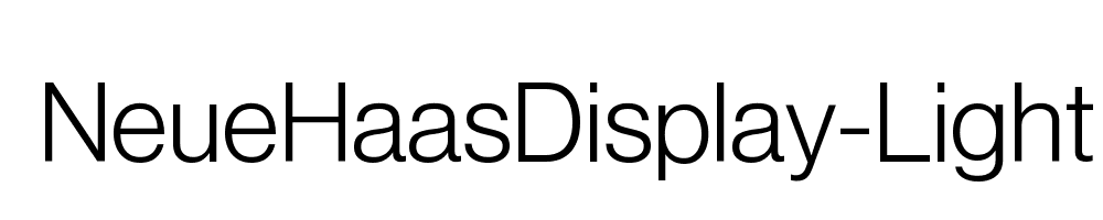 NeueHaasDisplay-Light