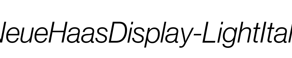 NeueHaasDisplay-LightItalic