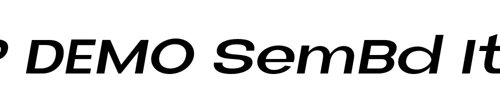 FSP DEMO SemBd Italic