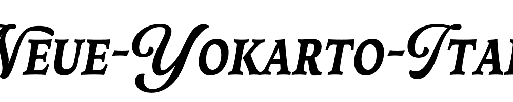 Neue-Yokarto-Italic