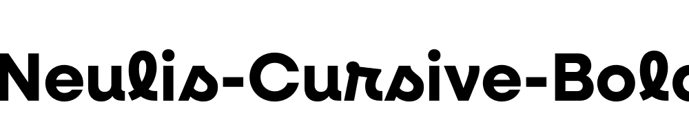 Neulis-Cursive-Bold