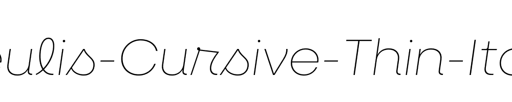 Neulis-Cursive-Thin-Italic