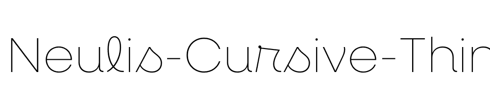 Neulis-Cursive-Thin