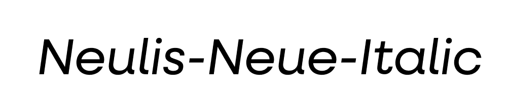 Neulis-Neue-Italic