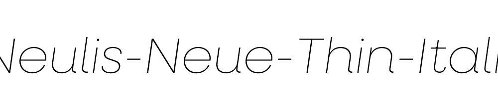 Neulis-Neue-Thin-Italic