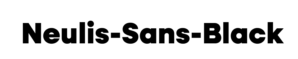 Neulis-Sans-Black