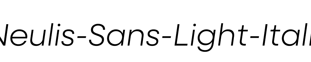 Neulis-Sans-Light-Italic