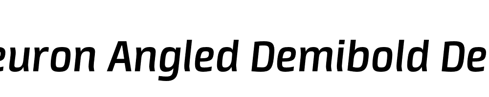  DEMO Neuron Angled Demibold Demibold Italic