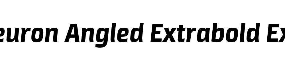  DEMO Neuron Angled Extrabold Extrabold Italic