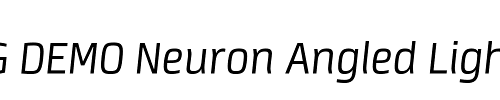  DEMO Neuron Angled Light Light Italic