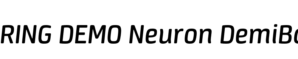  DEMO Neuron DemiBold Italic