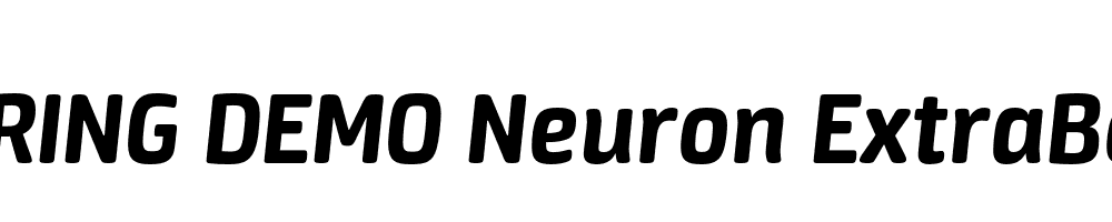  DEMO Neuron ExtraBold Italic