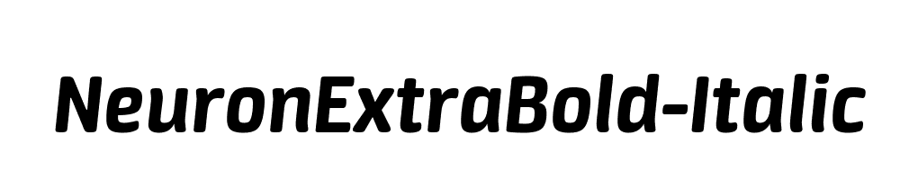 NeuronExtraBold-Italic