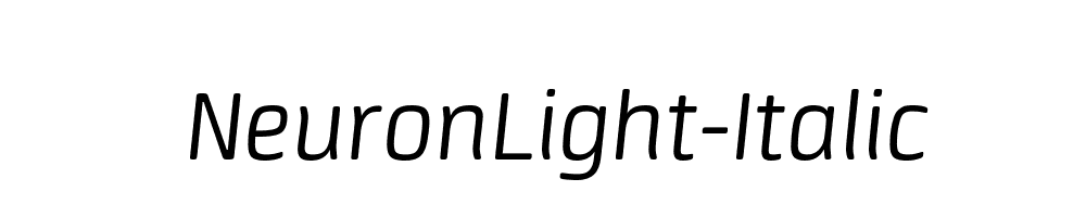 NeuronLight-Italic