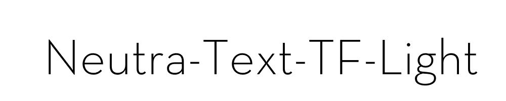 Neutra-Text-TF-Light