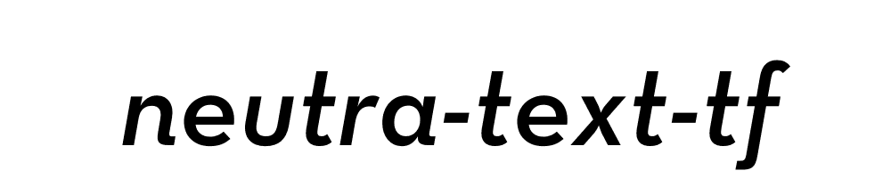 Neutra Text Tf