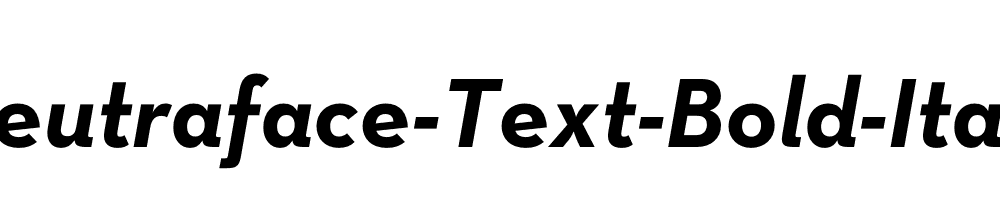 Neutraface-Text-Bold-Italic