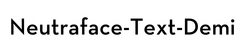 Neutraface-Text-Demi