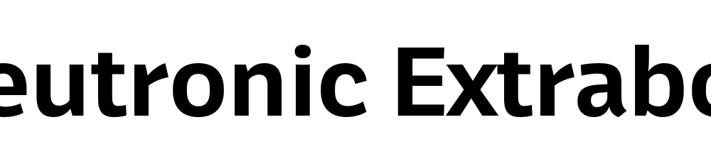 Neutronic Extrabold