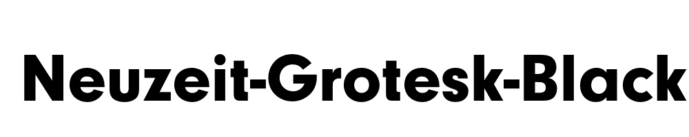 Neuzeit-Grotesk-Black