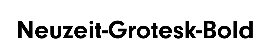 Neuzeit-Grotesk-Bold