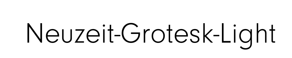 Neuzeit-Grotesk-Light