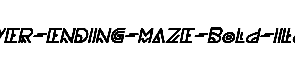 NEVER-ENDING-MAZE-Bold-Italic