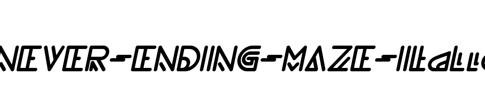 NEVER-ENDING-MAZE-Italic